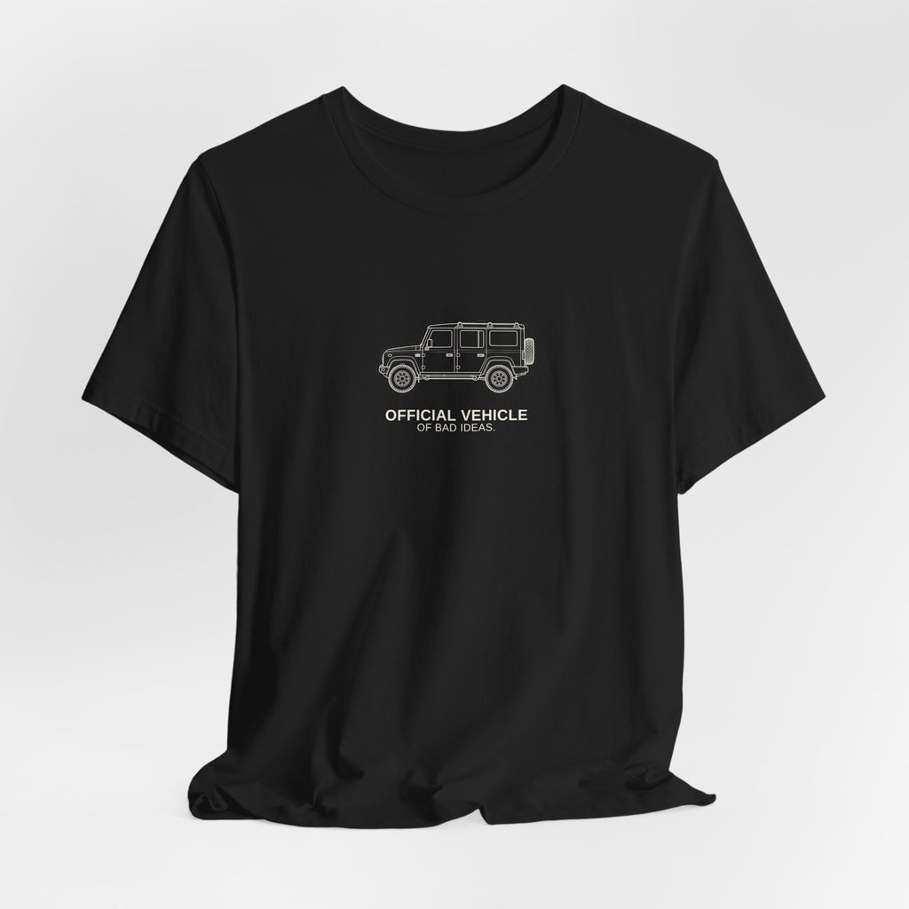 Tee with full-chest boxy 4x4 and bad-ideas joke lettering – view 10