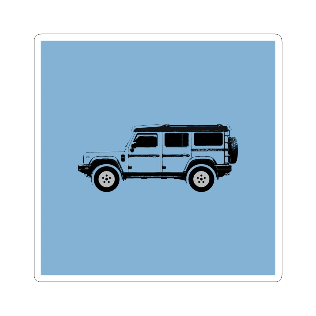 Boxy 4x4 Hambach Side Sticker — Eldoret Blue Inky Roof