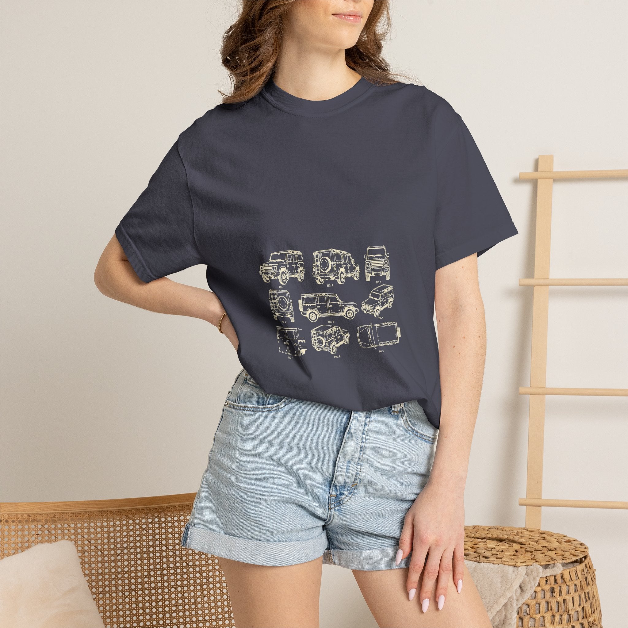 Boxy 4x4 Patent Sheet Tee