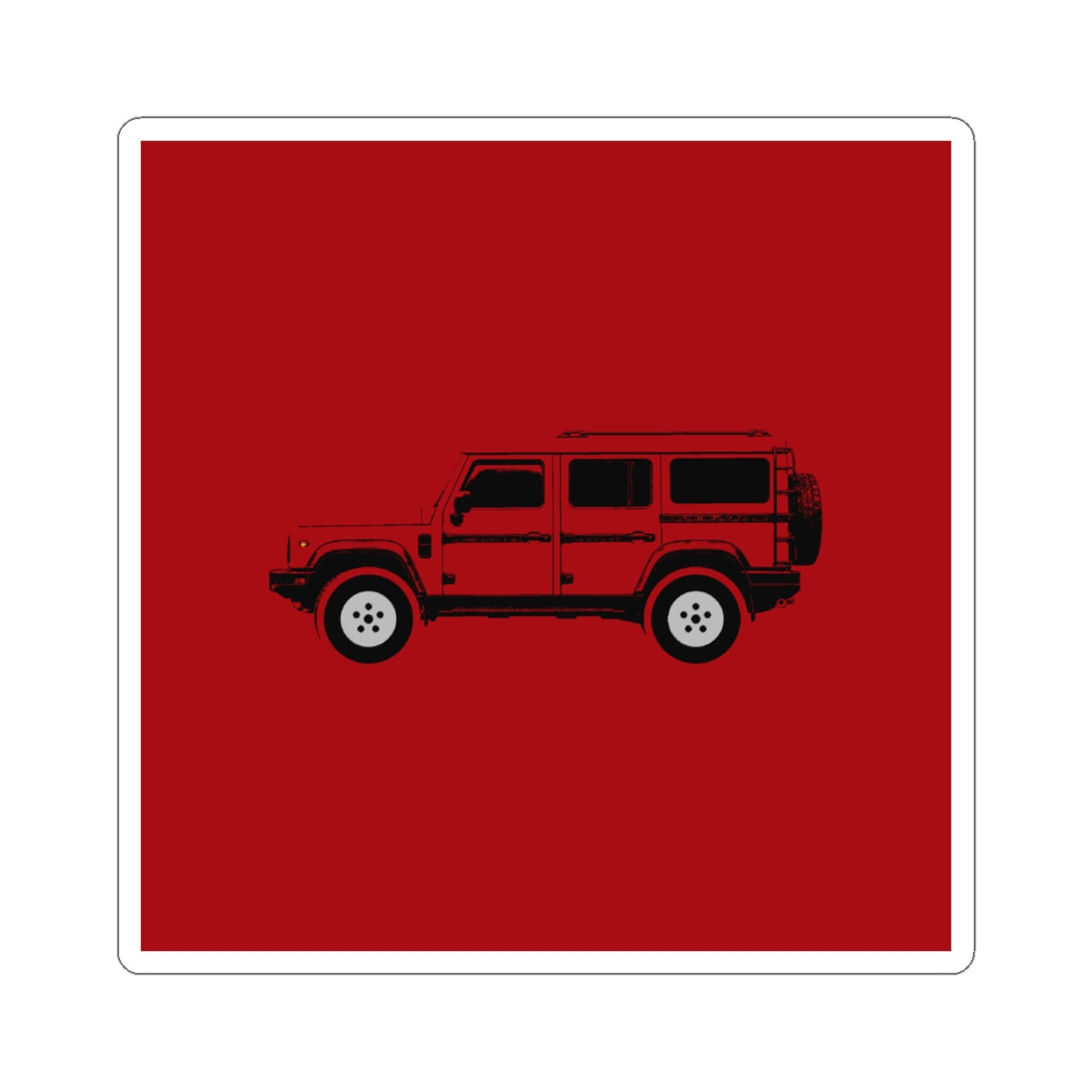 Boxy 4x4 Hambach Side Sticker — Devil Red