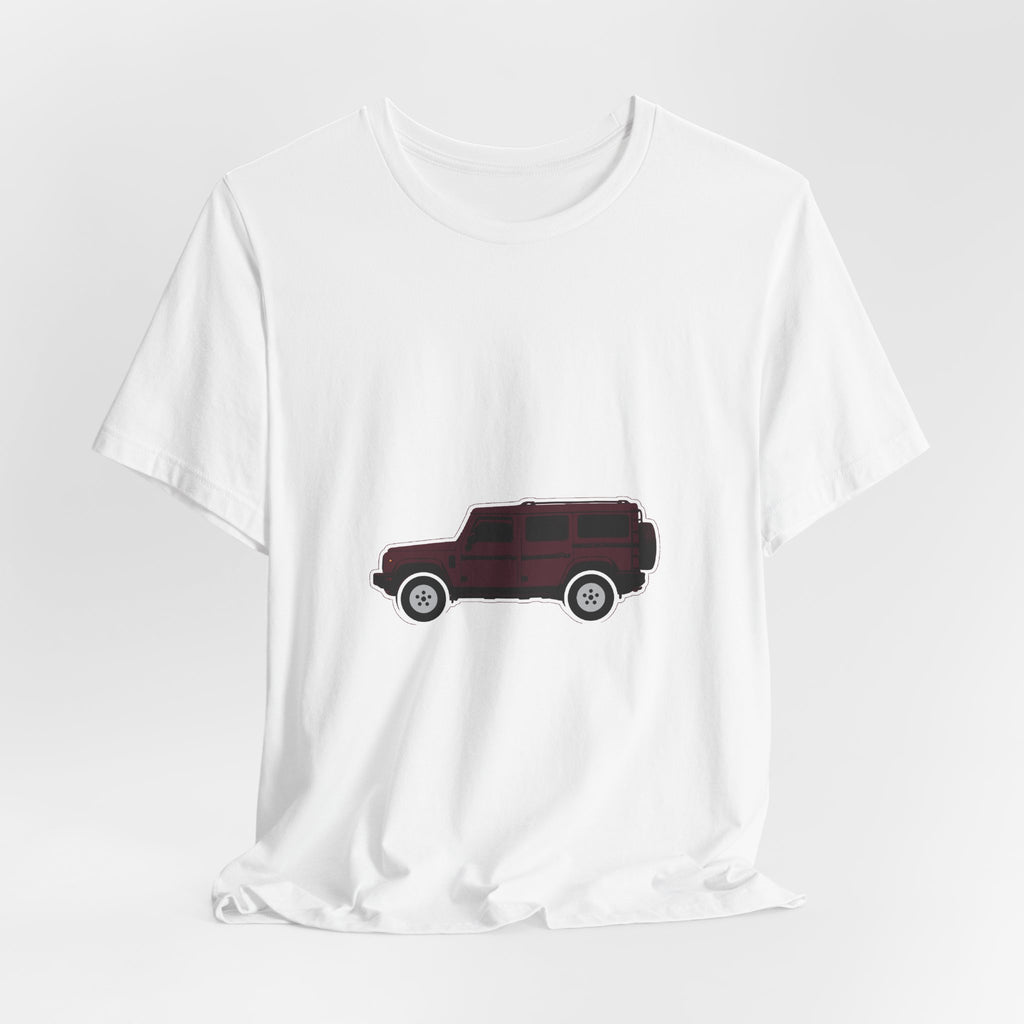 Boxy 4x4 Hambach Side Tee — Queen’s Red White Field