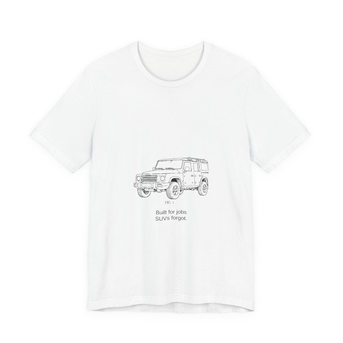 Boxy 4x4 Patent FIG. 1 Tee — Built for jobs SUVs forgot