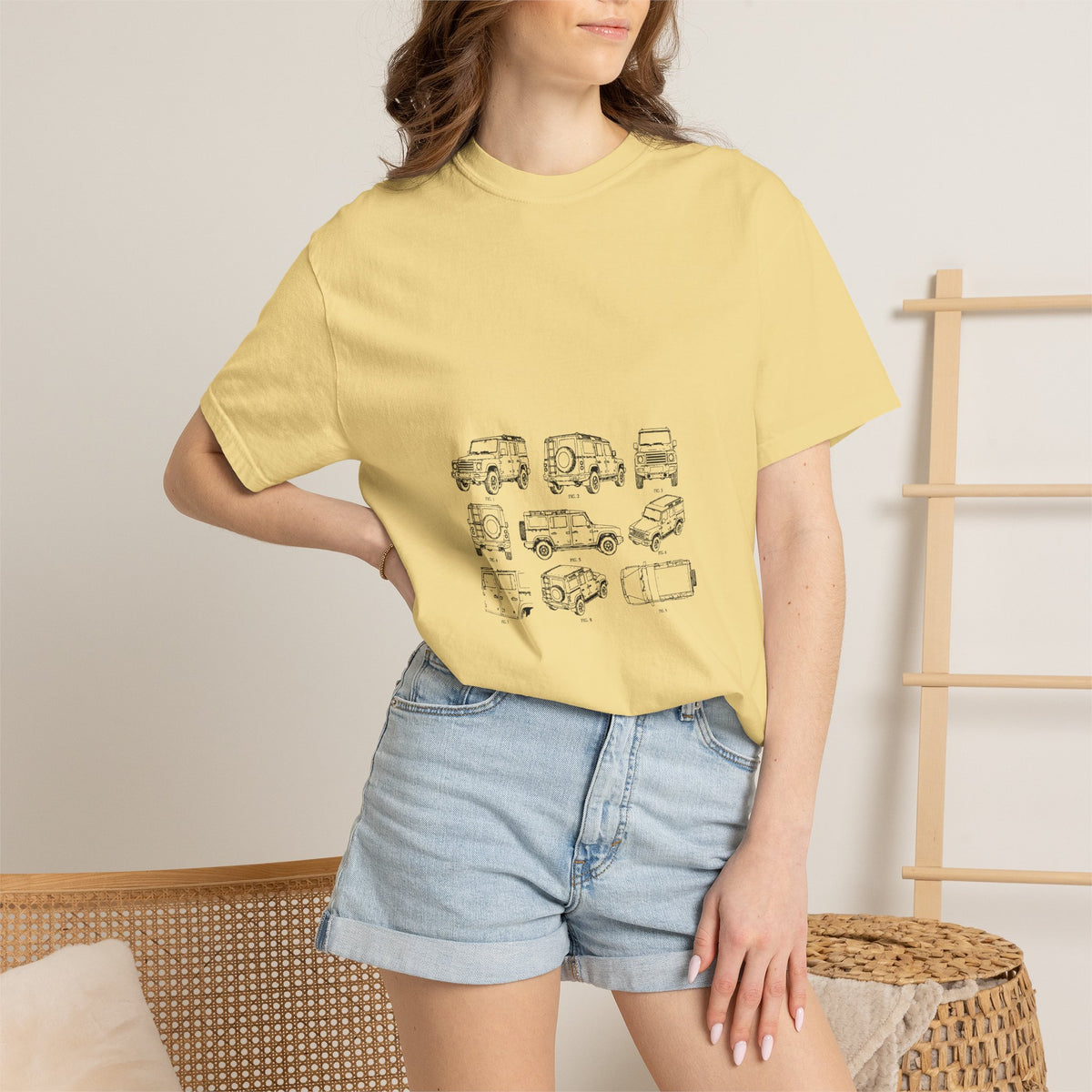Boxy 4x4 Patent Sheet Tee