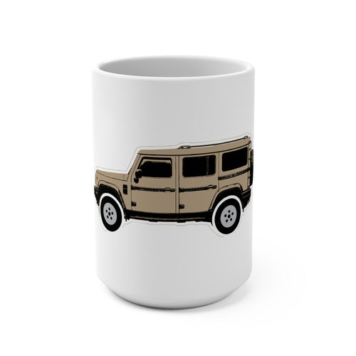 15 oz Mug with Magic Mushroom boxy 4x4 side-profile line art