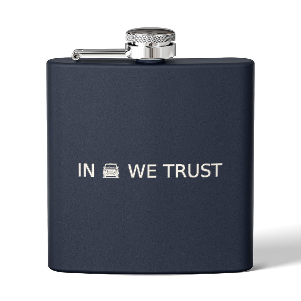 In We Trust Flask