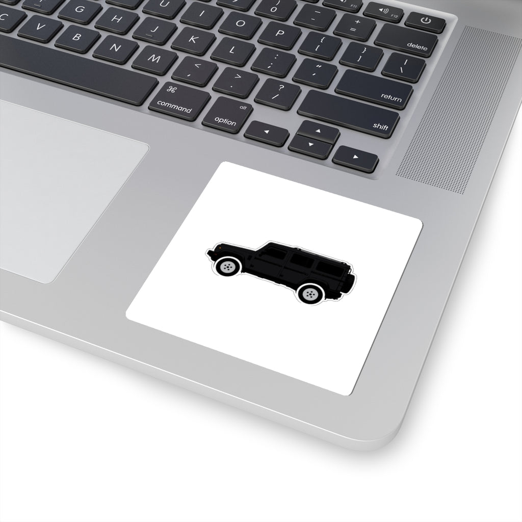 Boxy 4x4 Hambach Side Sticker — Inky Black White Field