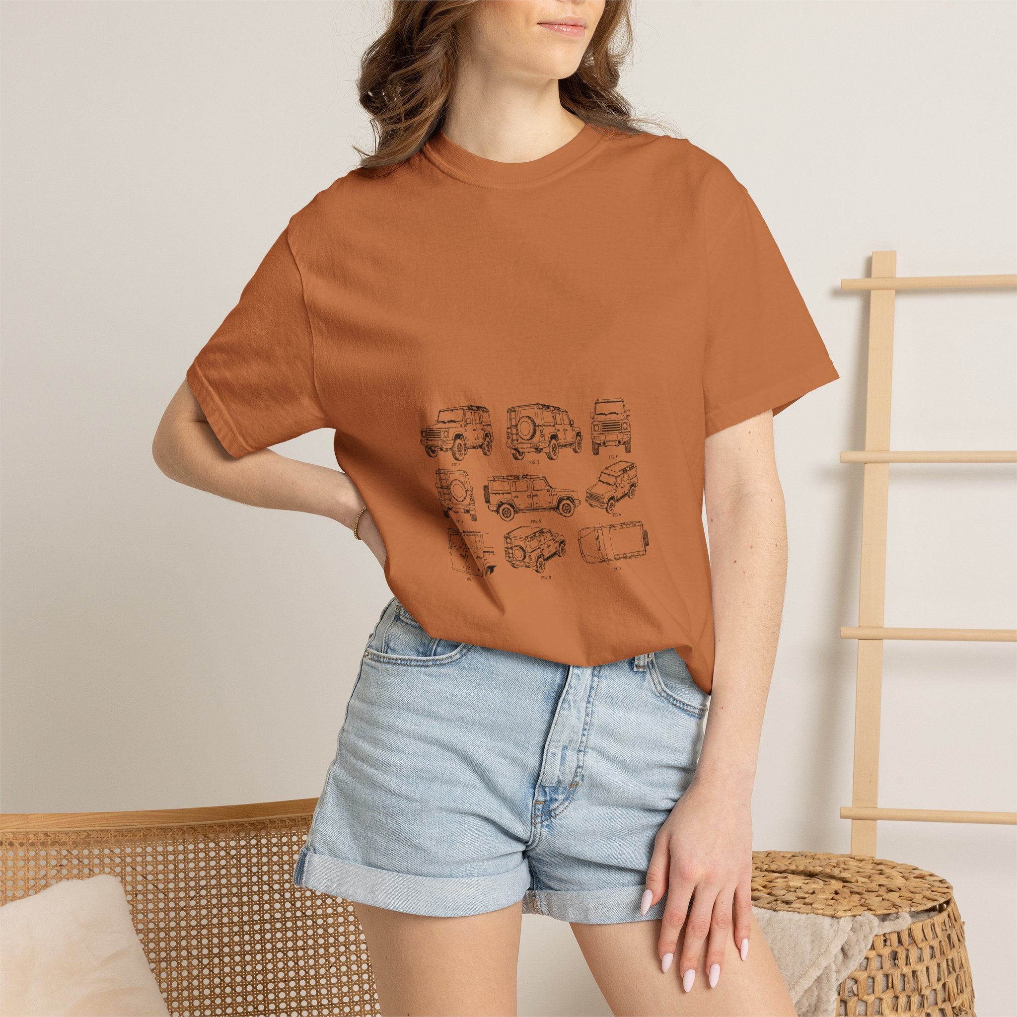 Boxy 4x4 Patent Sheet Tee