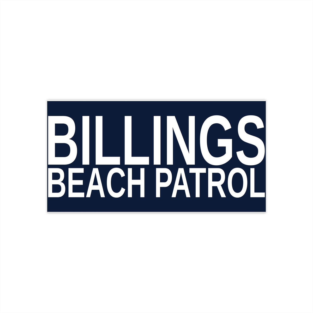 Boxy 4x4 Car Sticker — Billings Beach Patrol