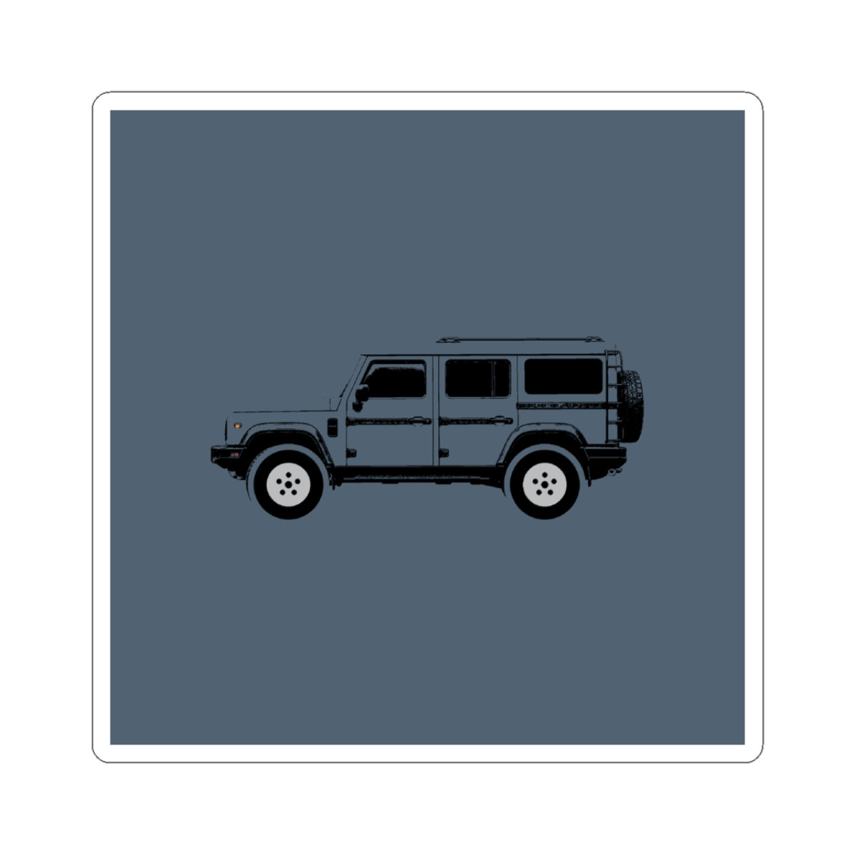 Boxy 4x4 Hambach Side Sticker — Shale Blue