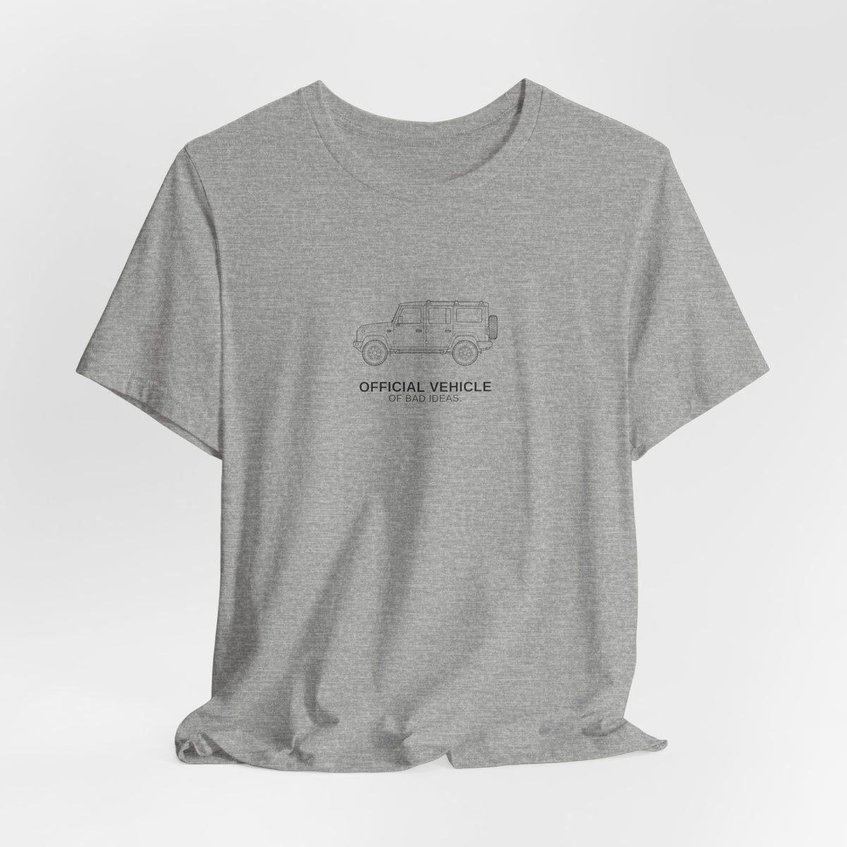 Tee with full-chest boxy 4x4 and bad-ideas joke lettering – view 13