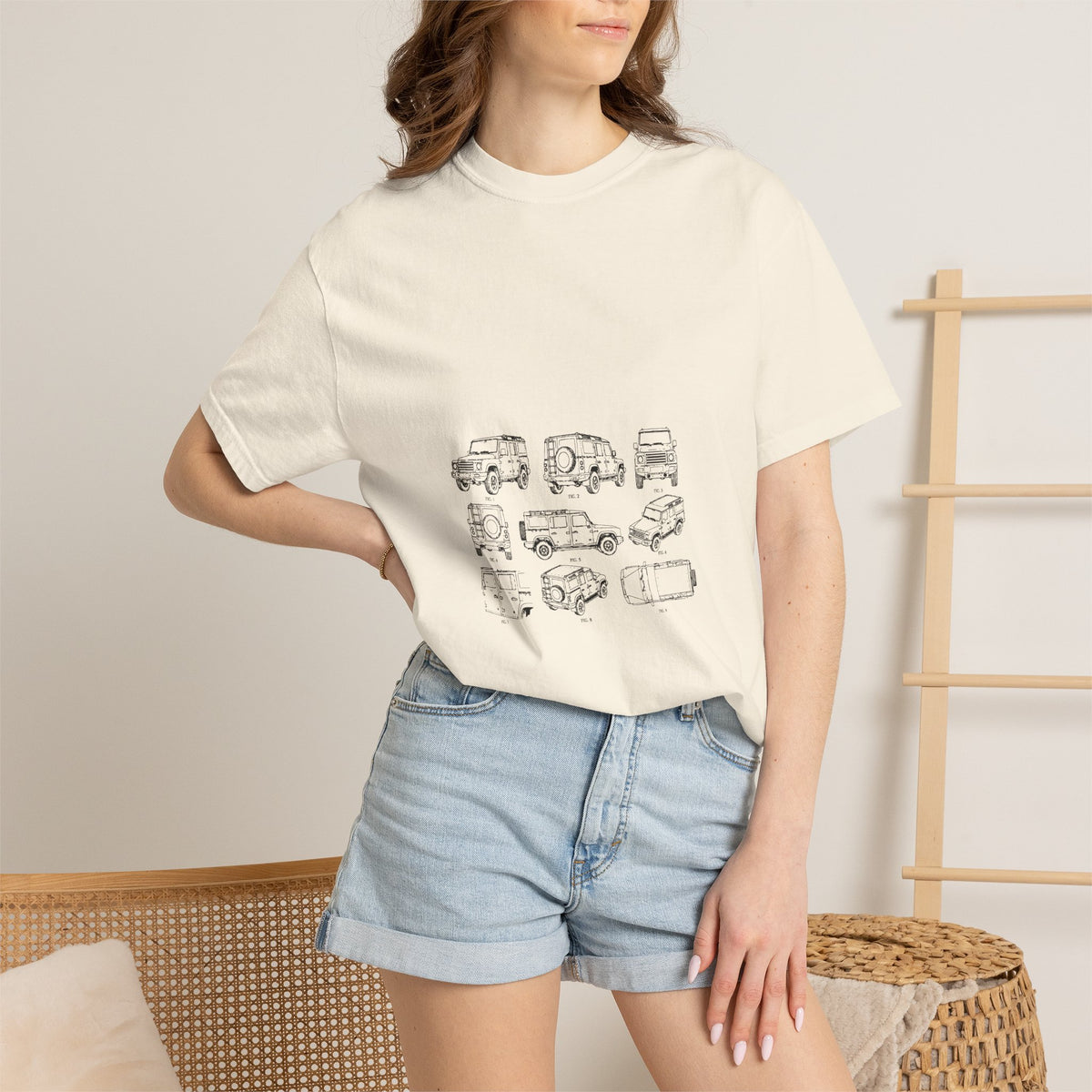 Boxy 4x4 Patent Sheet Tee