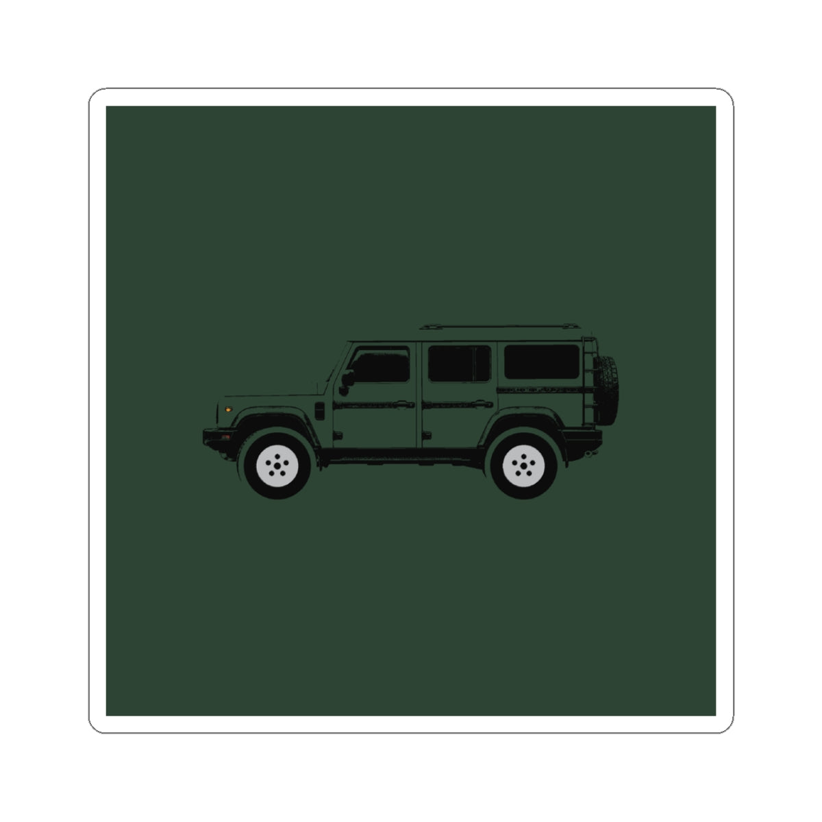 Boxy 4x4 Hambach Side Sticker — Sela Green