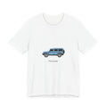 Boxy 4x4 Hambach Side Tee — Eldoret Blue White Field — Pub to peak