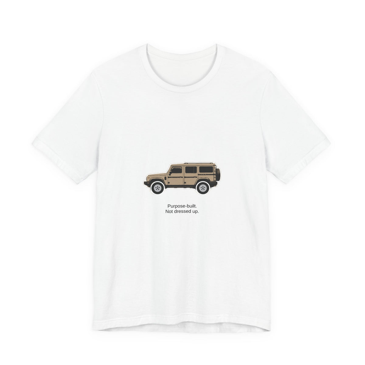 Boxy 4x4 Hambach Side Tee — Magic Mushroom White Field — Purpose-built. Not dressed up.