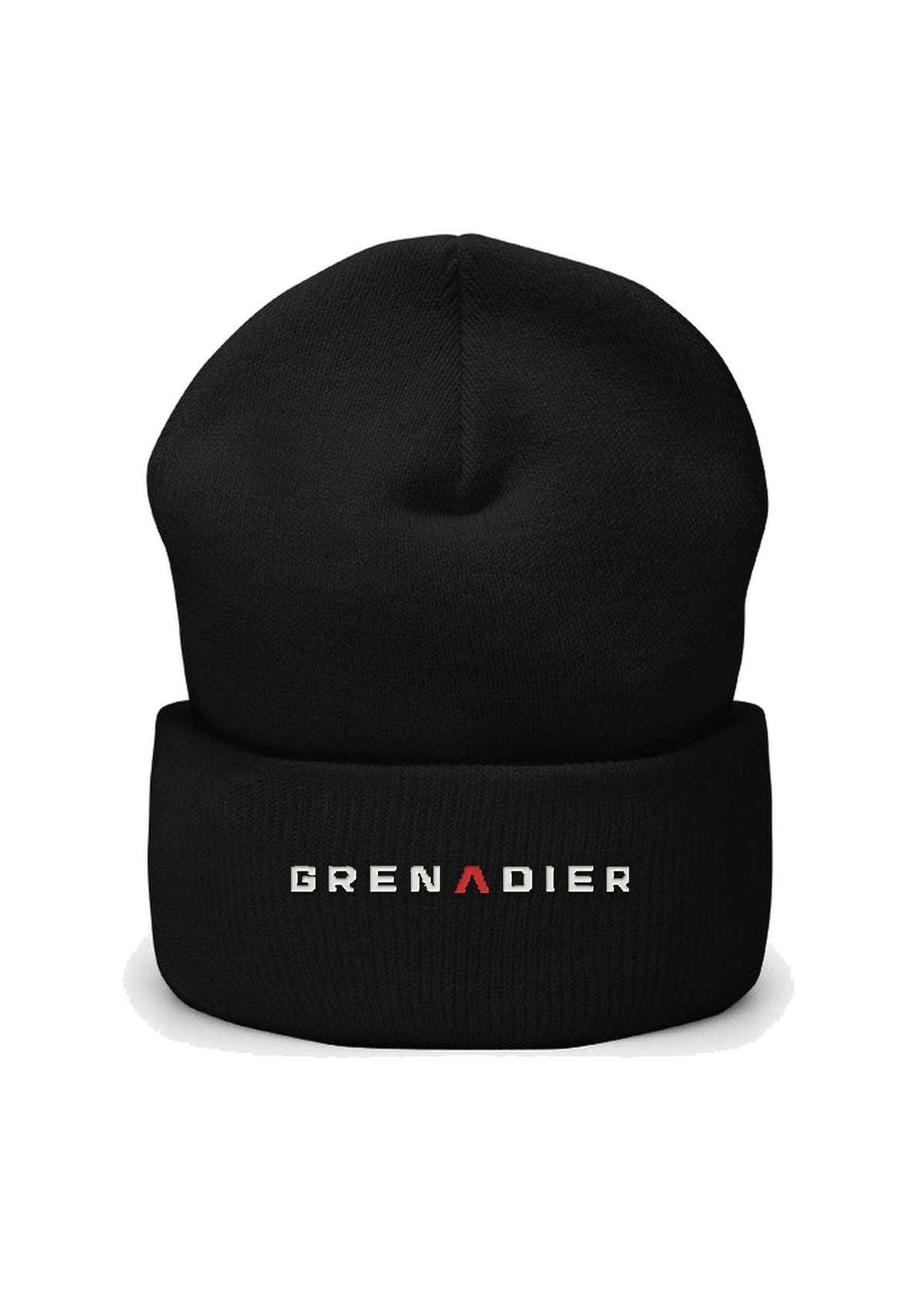 Night Wade cuffed beanie with small embroidered wordmark on the cuff – view 5